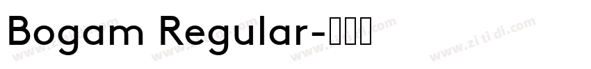 Bogam Regular字体转换